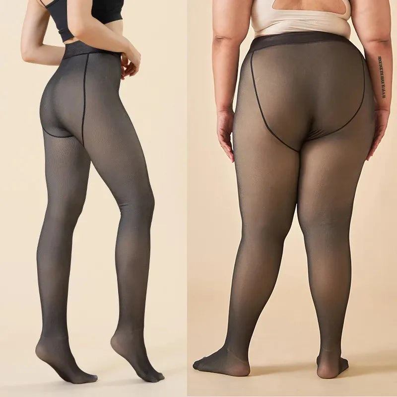 Winter Cellulite Ein-Naht Formende Fleece-Leggings
