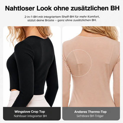 Natürliches 2-in-1-Lifting-Langarmshirt