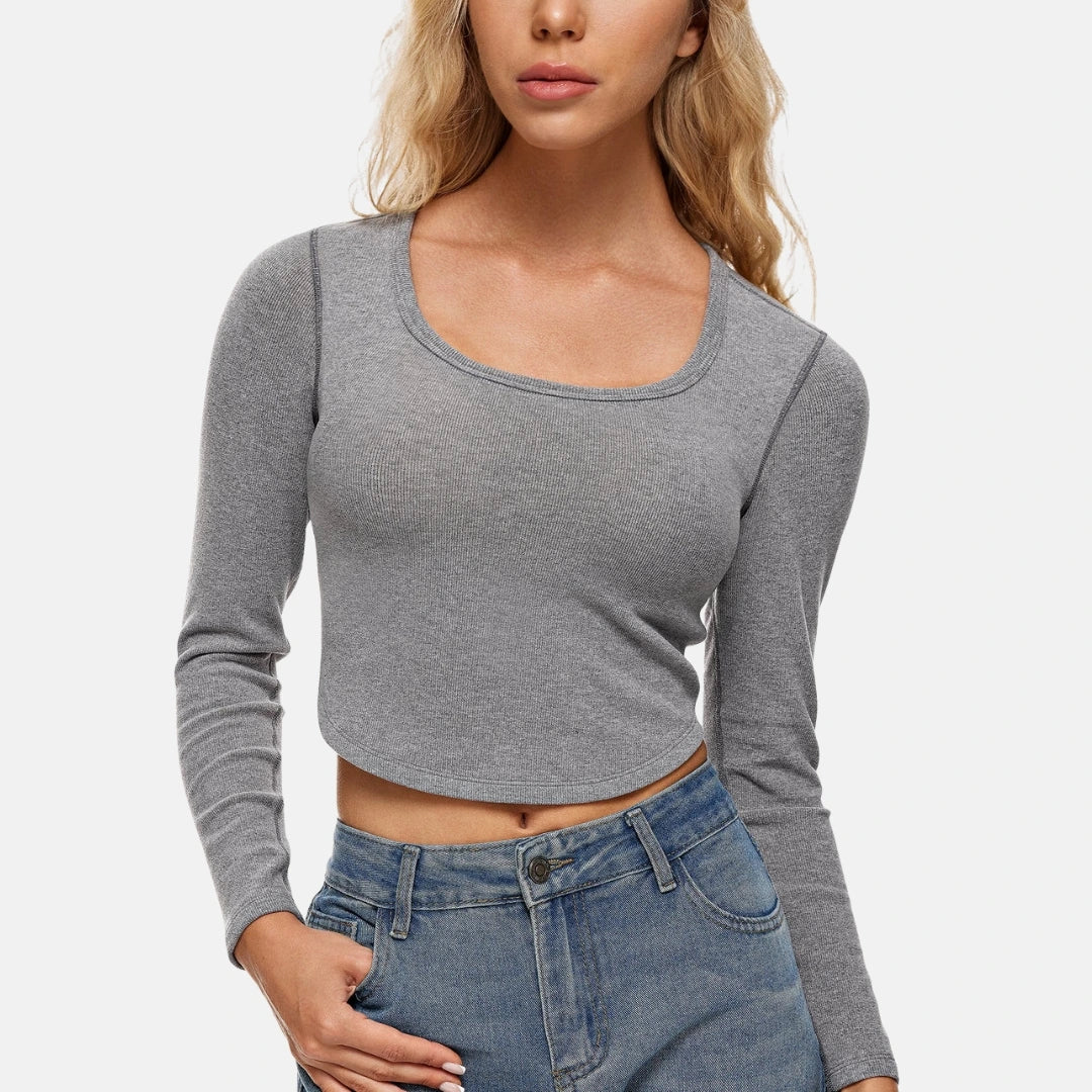 Natürliches 2-in-1-Lifting-Langarmshirt