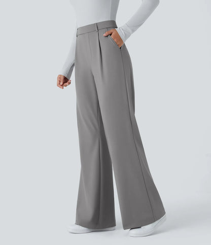 Arbeitshose mit hoher Taille und Taschen