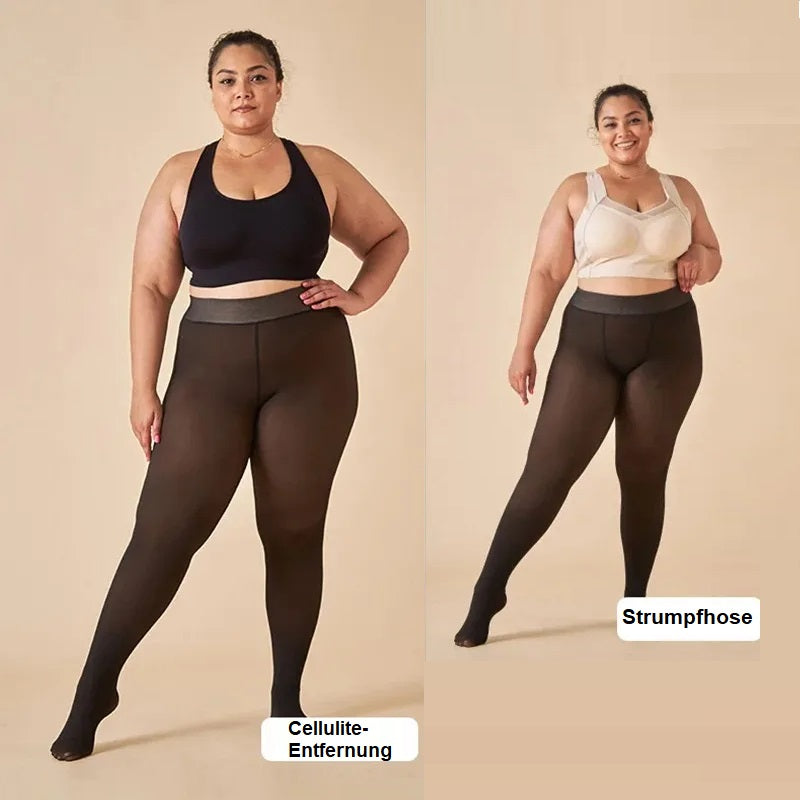 Winter Cellulite Ein-Naht Formende Fleece-Leggings