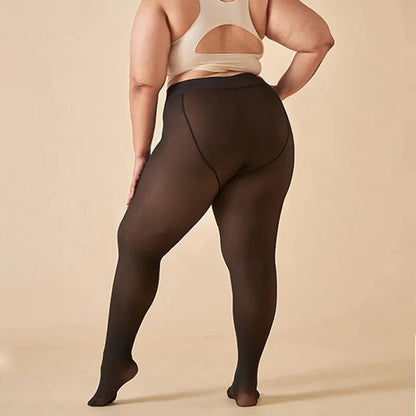 Winter Cellulite Ein-Naht Formende Fleece-Leggings