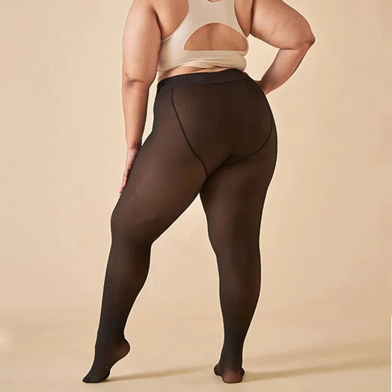Winter Cellulite Ein-Naht Formende Fleece-Leggings