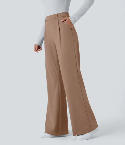 Arbeitshose mit hoher Taille und Taschen