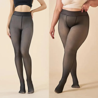 Winter Cellulite Ein-Naht Formende Fleece-Leggings