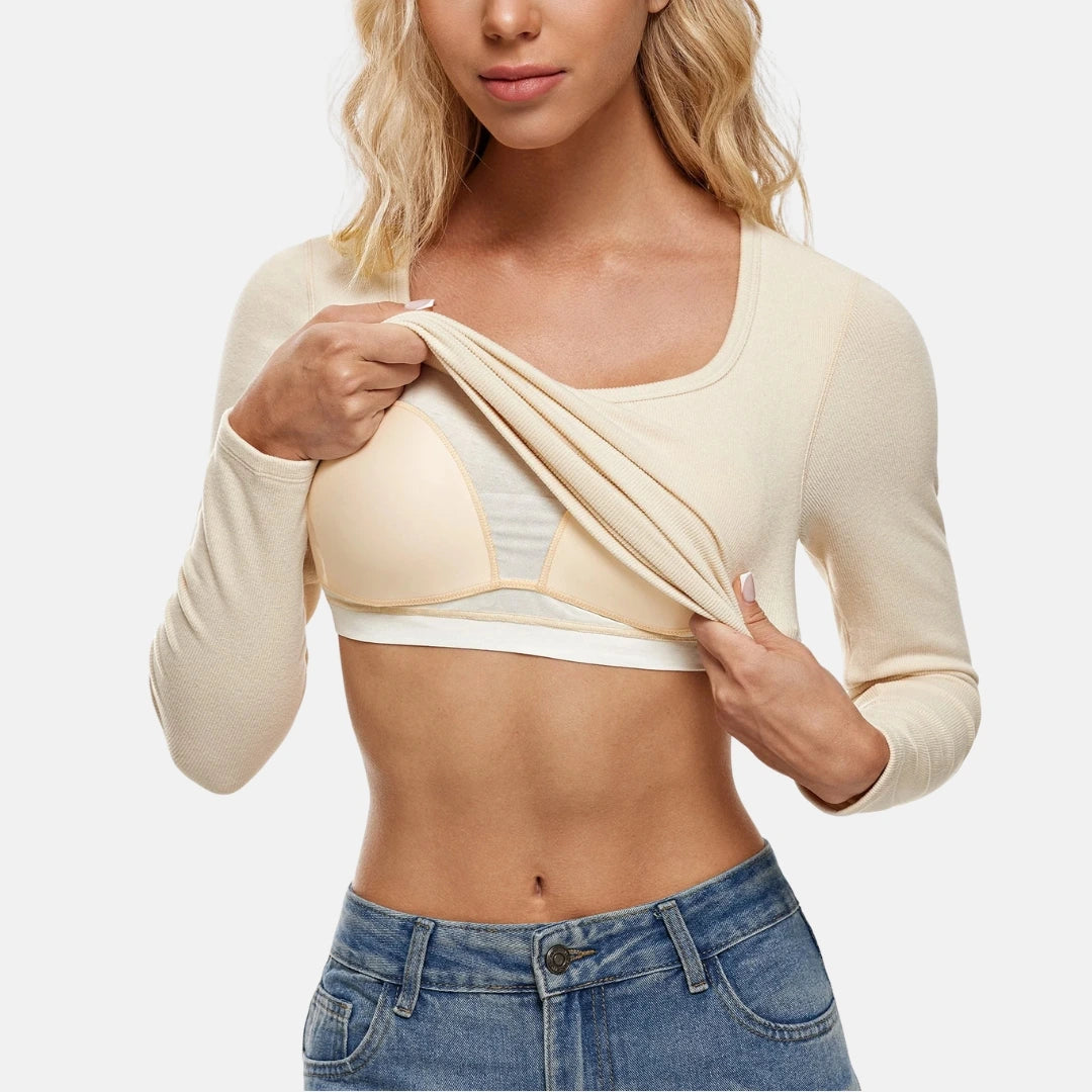 Natürliches 2-in-1-Lifting-Langarmshirt