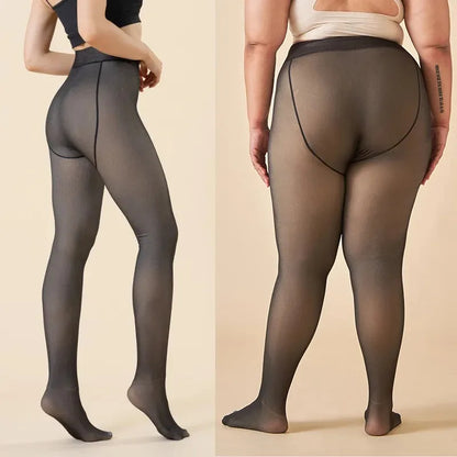 Winter Cellulite Ein-Naht Formende Fleece-Leggings