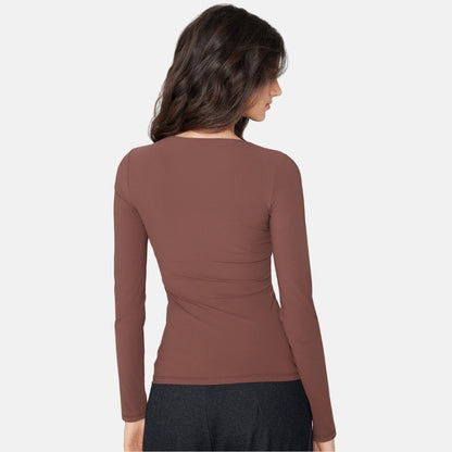 Natürliches 2-in-1-Lifting-Langarmshirt