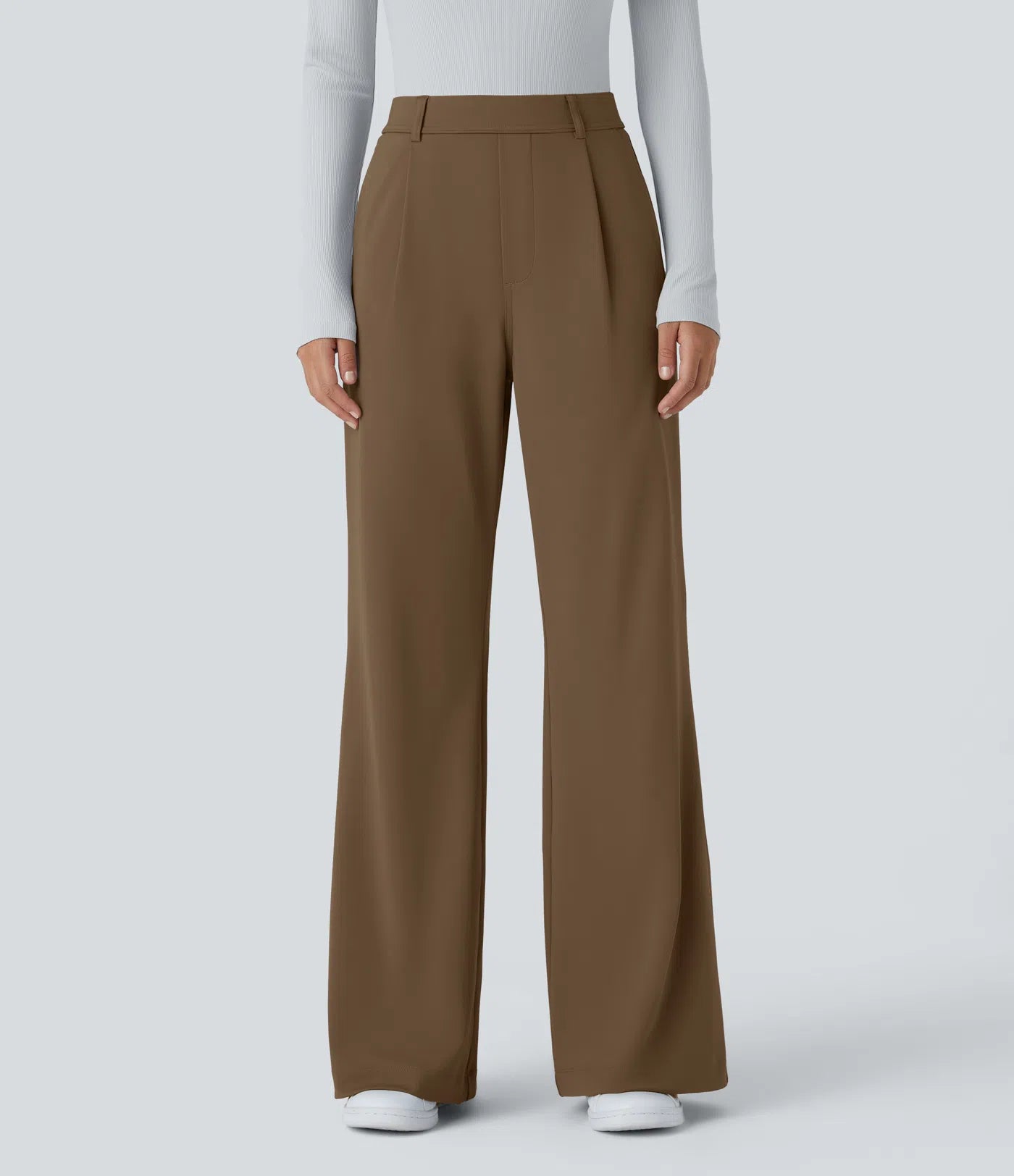 Arbeitshose mit hoher Taille und Taschen