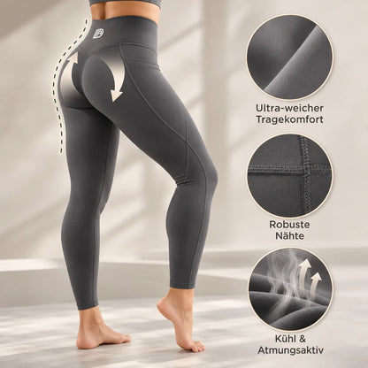 Shapingleggings Sport Leggings mit Taschen
