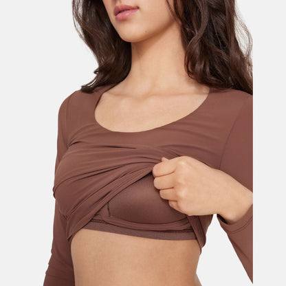 Natürliches 2-in-1-Lifting-Langarmshirt