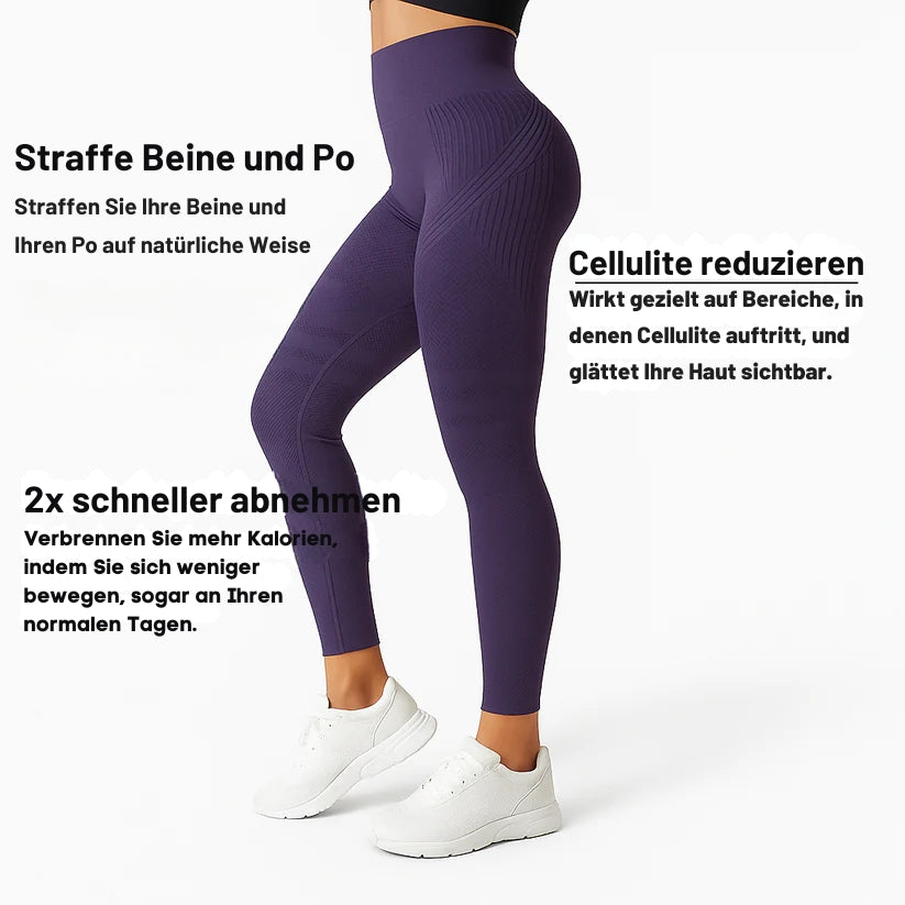 3D Anti-Cellulite-Leggings - Lila