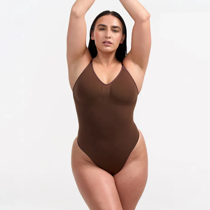 3D Bodysuit Sculpting Shapewear mit Slip