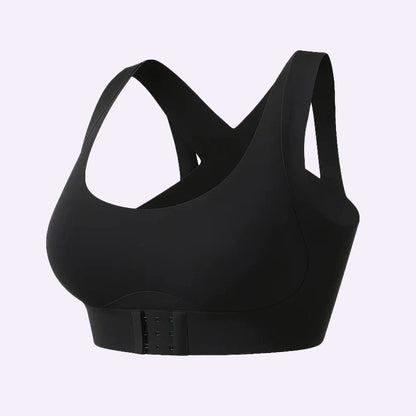 Front Closure Cross-Back Wireless Posture Bra